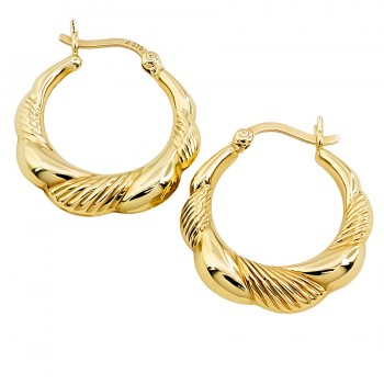 9ct gold 1.8g Hoop Earrings